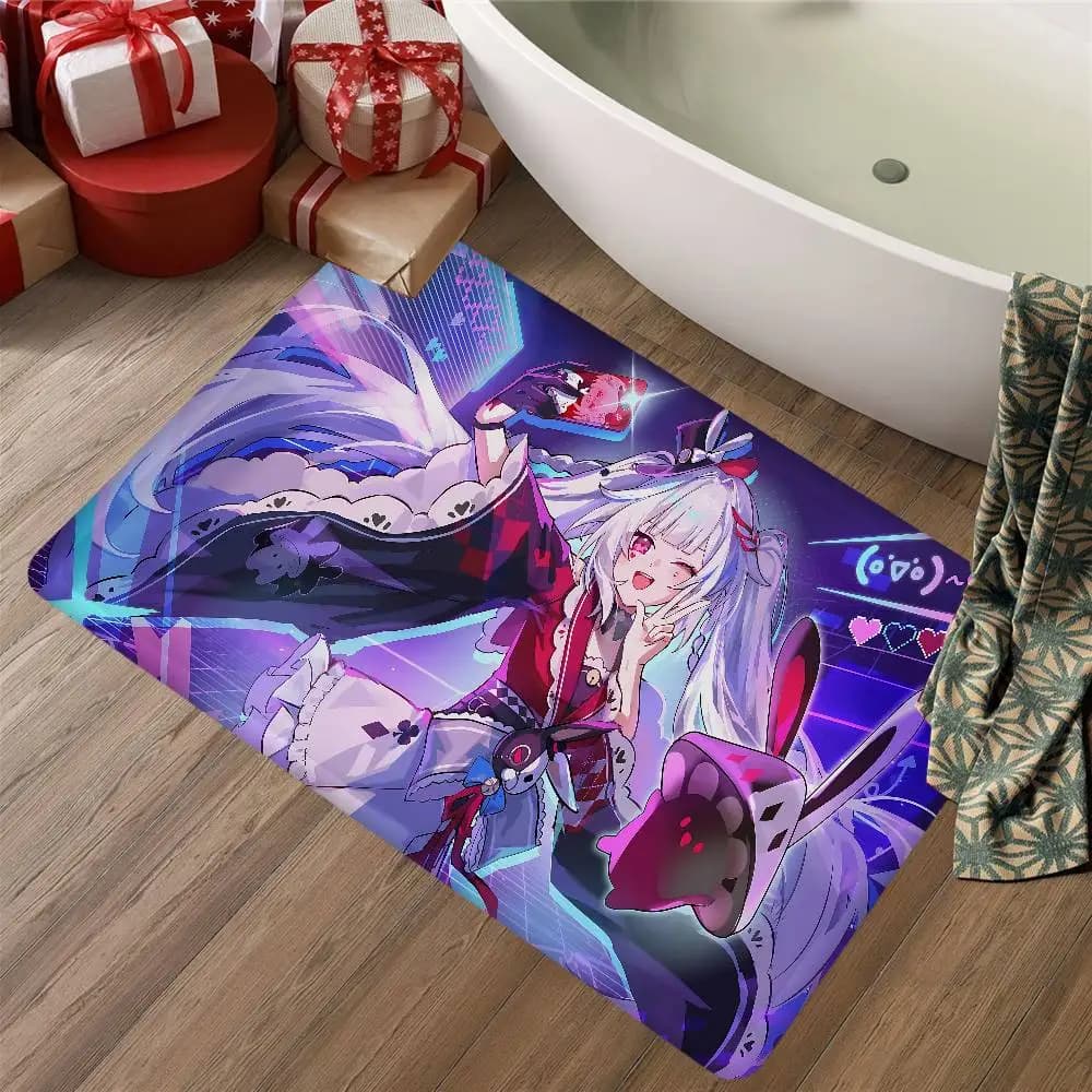 Game Honkai Star Rail Sparkle Floor Carpet Kids Room Bedroom Decoration Balcony Anti-Slip Doormat Living Room Hotel Decor Mat