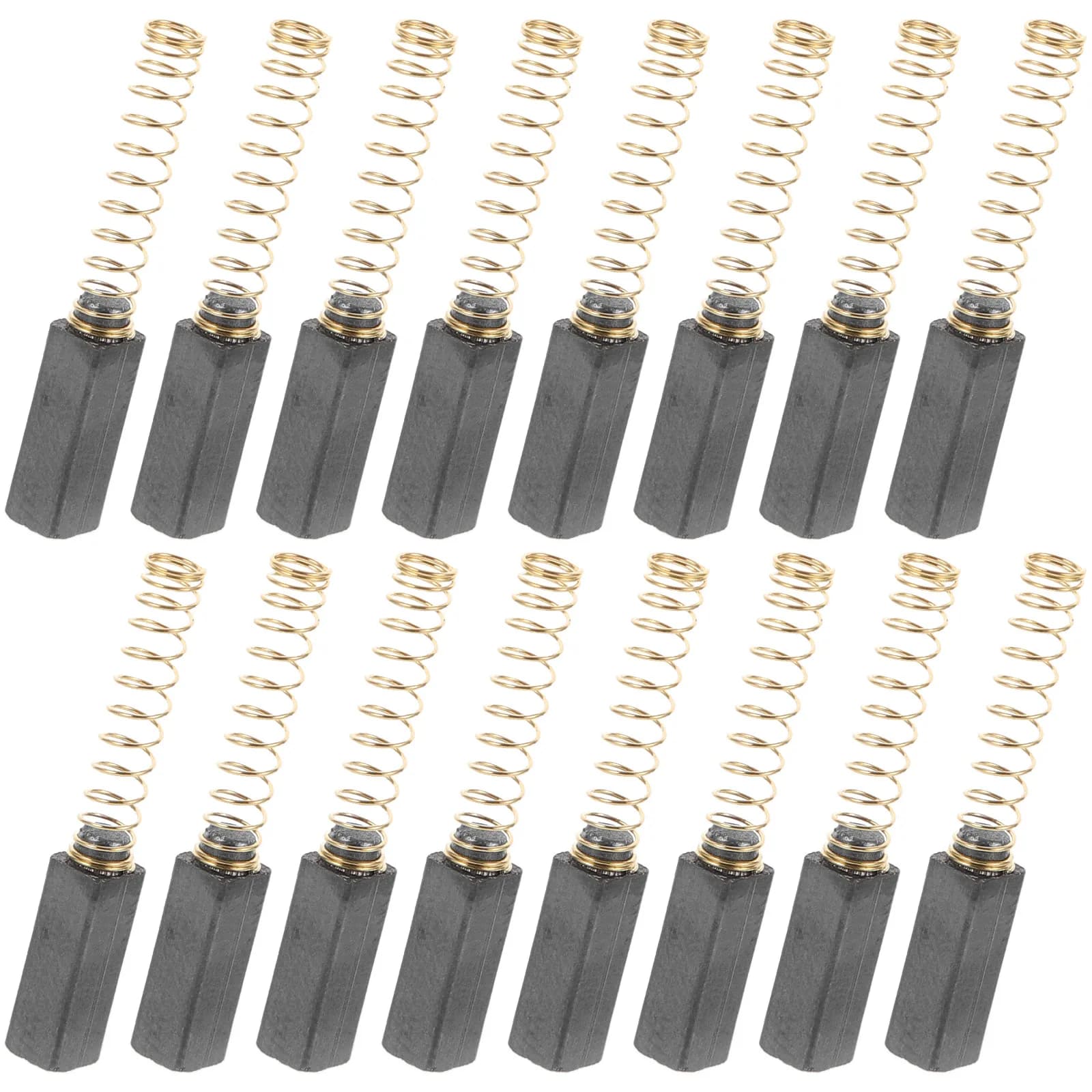 20Pcs Sewing Machine Carbon Brush Set Motor Cleaning Accessories Electric Motor Brush Replacement Parts for Domestic Sewing