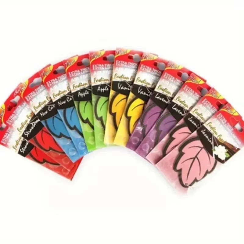 10/20 Deodorant Car Parts in Natural Scented Paper Foil Shape, Vanilla Perfume, Car Interior Accessories