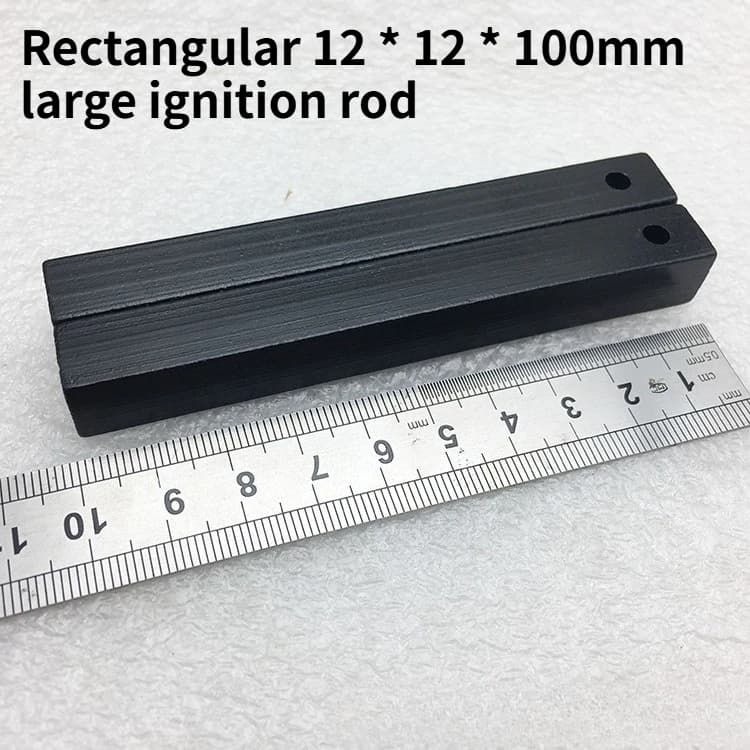 1PC rettangolare 12 * 12 * 100mm grande canna da fuoco di sopravvivenza all'aperto con foro canna da fuoco in magnesio strumento da fuoco da campeggio