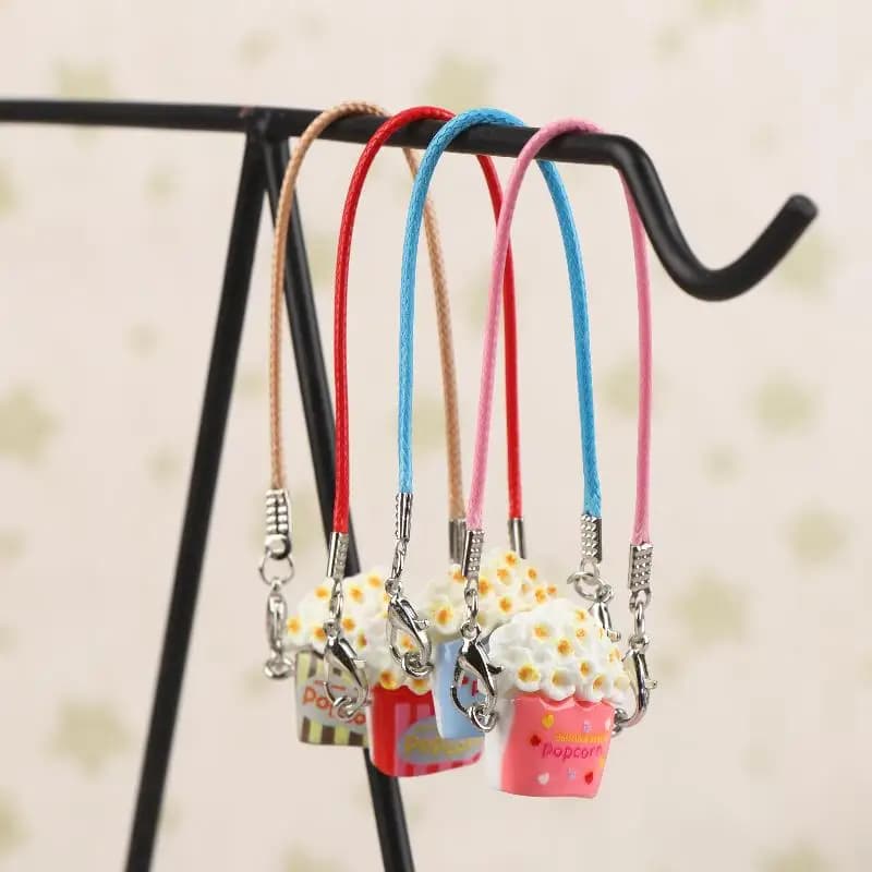''5/10Pcs Dollhouse Pendant Decoration Dolls Dress Up Toys new Mini Doll Popcorn Crossbody Bag Dolls Hanging Neck Accessories