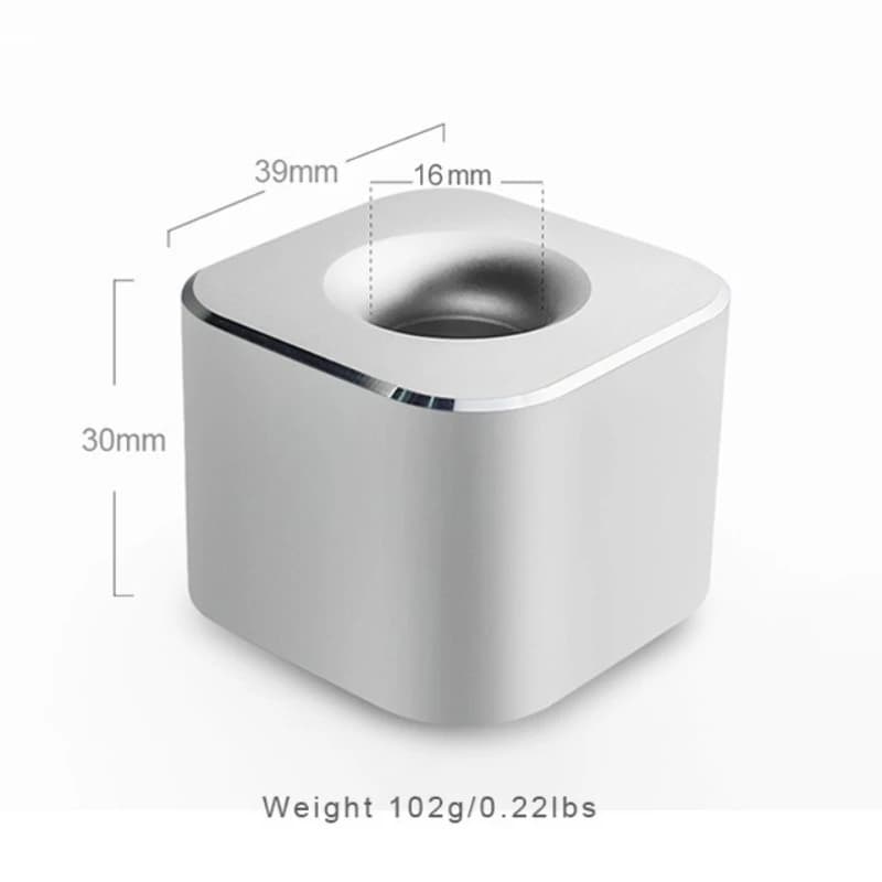 Portapenne quadrato in alluminio con cuscinetto antiscivolo: versatile porta rasoio per matita, organizer per bagno, scrivania, forniture per ufficio domestico