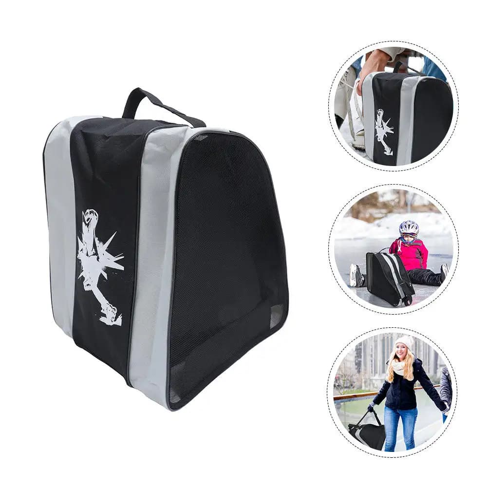Borsa per Pattini in Tessuto Resistente, Custodia per Scarpe da Ghiaccio, Borsa Triangolare Elegante e Resistente all'Usura, Accessorio per Pattini a Rotelle