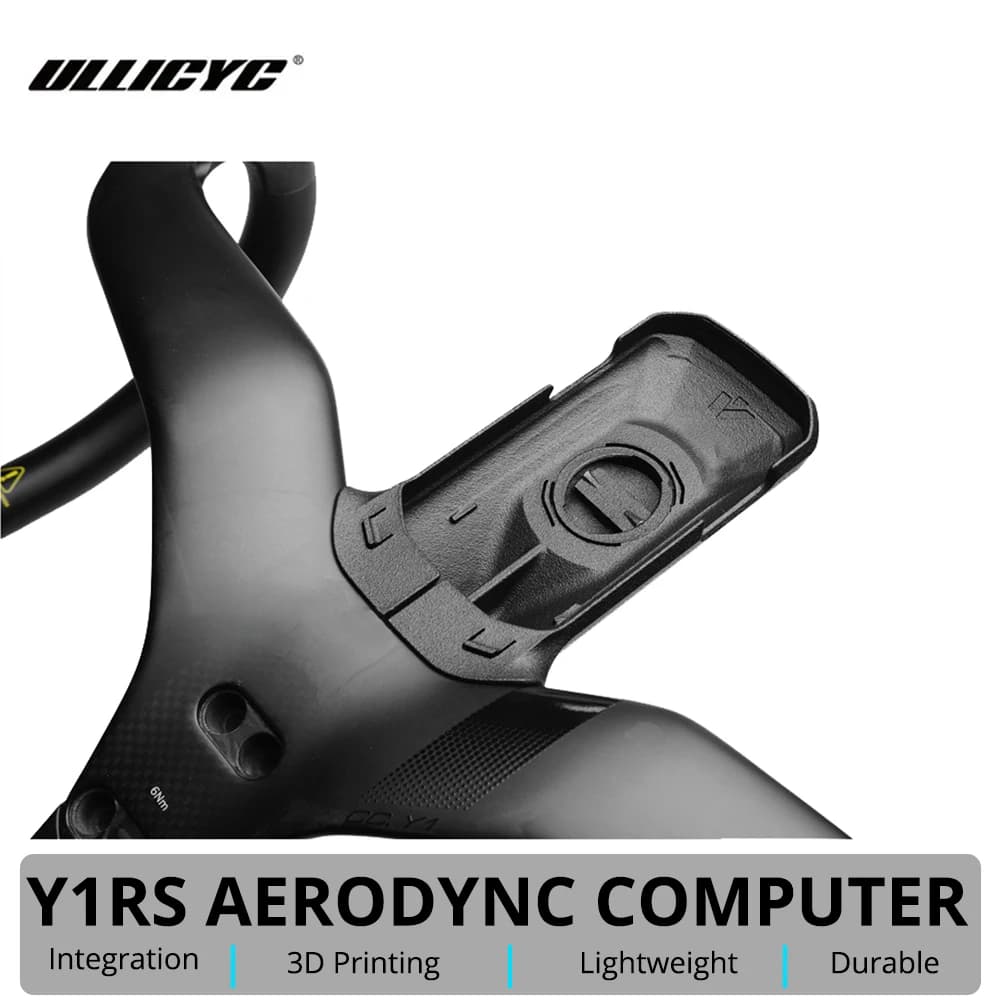 Supporto per Computer da Bici Ullicyc per Y1RS CCY1, Montaggio Aerodinamico, Supporto per Tachimetro Stampato in 3D per Garmin Wahoo Bryton