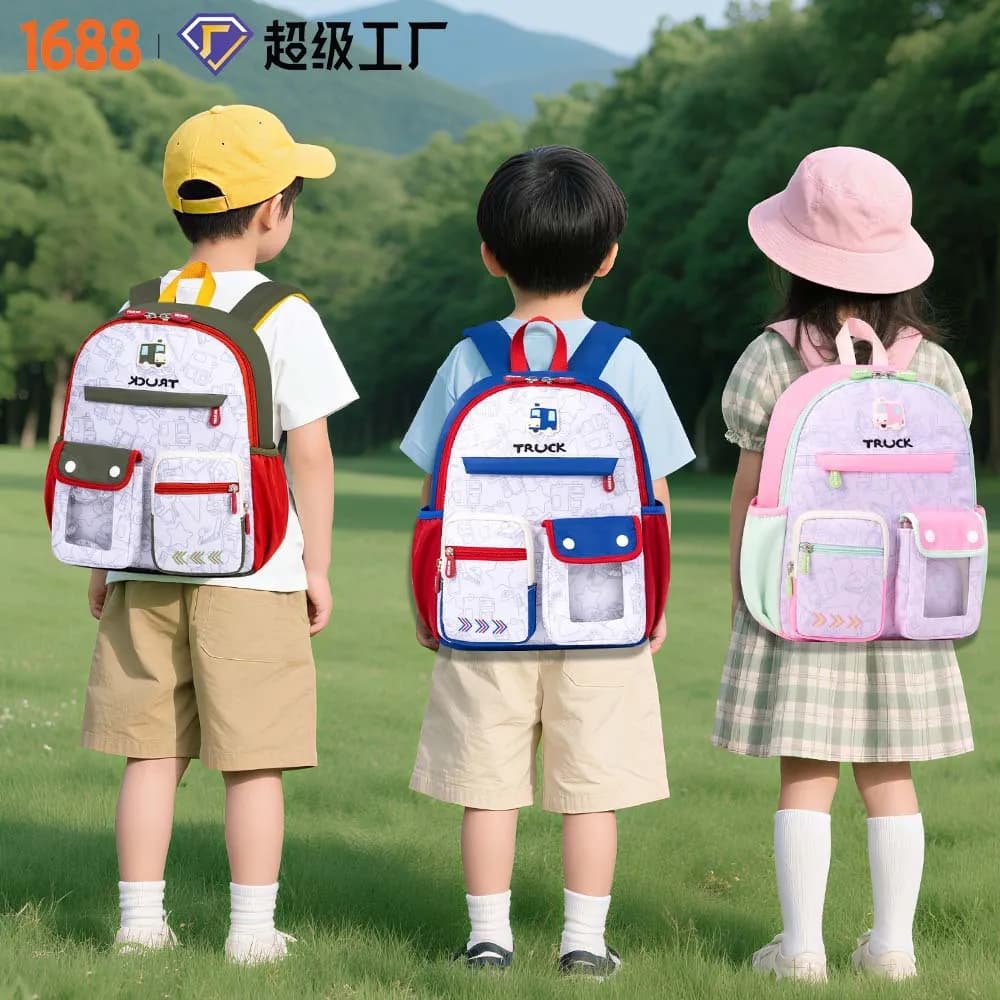 Nuovo zaino per cartoni animati per asilo per ragazzi e ragazze dai 2 ai 6 anni, mini borsa leggera e carina, zaino portaoggetti leggero caldo
