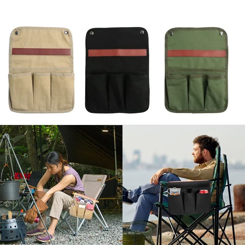 Portable Outdoor Camping Chair Arm Holder Bags Side Hanger Bags for Beach Chair For Fishing Camping Organizer Case