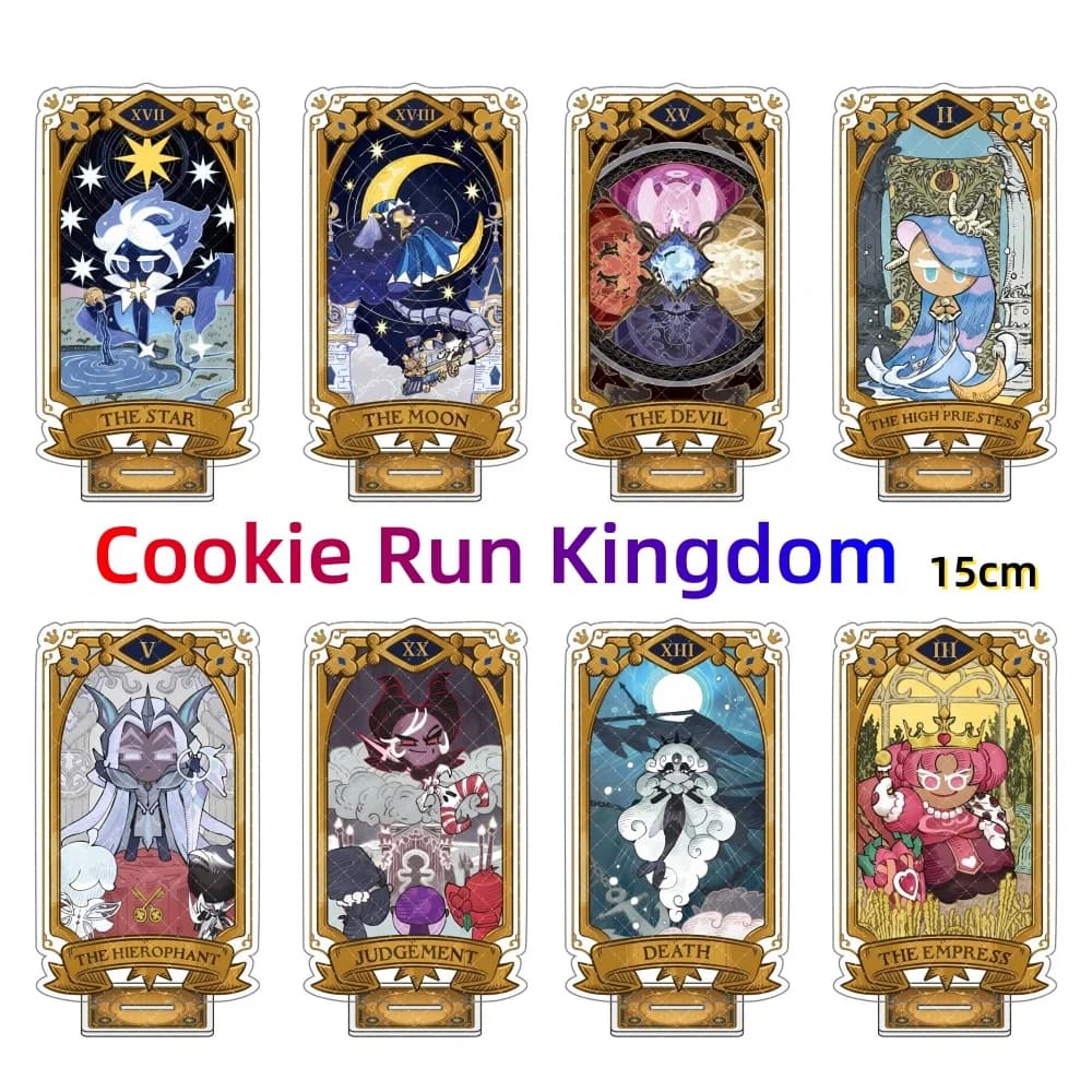 15cm Cookie Run Kingdom Stardust Cookie THE STAR Tarot Card Acrylic Standee Game Figure Display Ornament Can Be Used As KeyChain