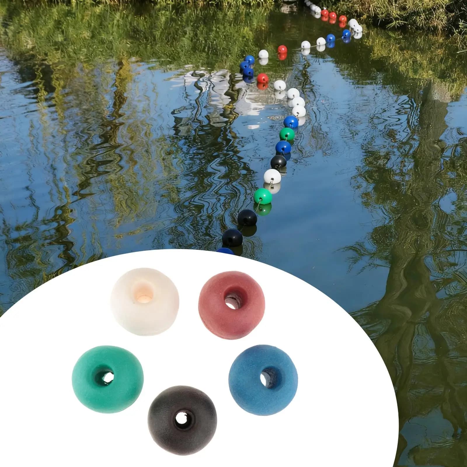 Boa di ancoraggio per barca galleggiante in corda Galleggiante di ancoraggio per kayak leggero da 10 cm per piscina