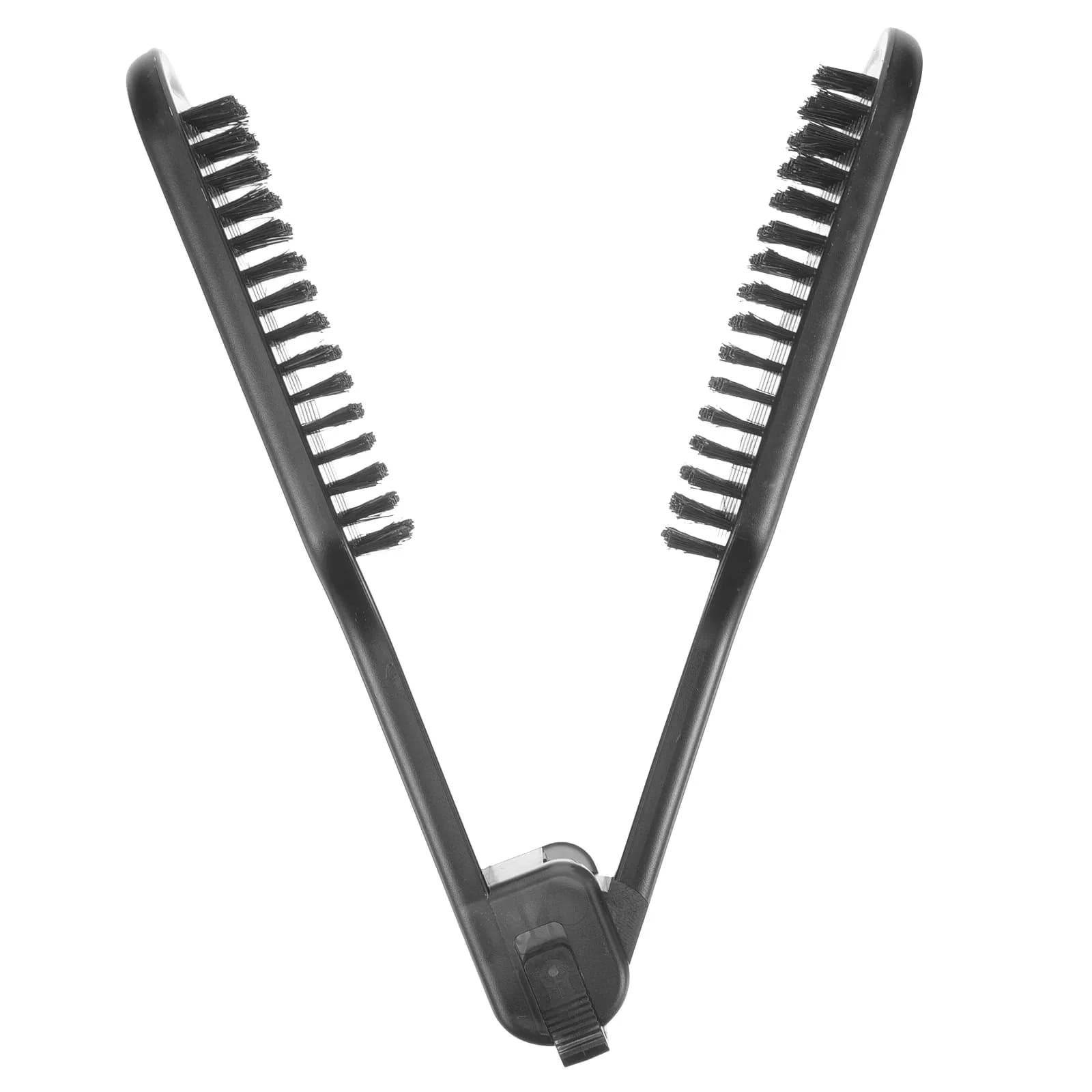 Pettine Lisciante a Doppia Faccia con Spazzola e Morsetto, Strumento Antistatico per lo Styling di Tutti i Tipi di Capelli