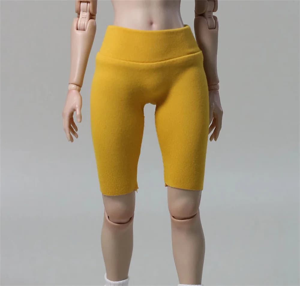 Available Scale 1/6 Fashion Basic Versatile Solid color Cycling Sports Yoga shorts for body model Action Figures 12 inch