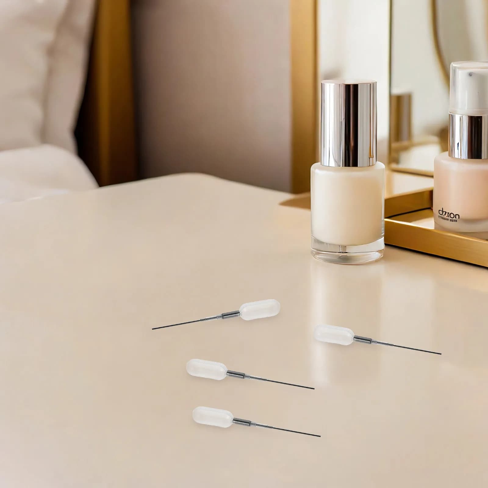 4 Pezzi Pipette di Trasferimento in Plastica, Contagocce per Oli Essenziali, Contagocce di Precisione per Profumi, Trucco, Fai da Te, Artigianato e Uso Domestico