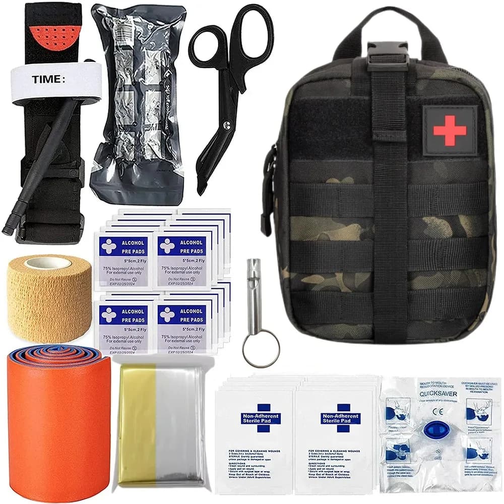 Merge survie kit di pronto soccorso caccia cancello rotante gestore Kit di pronto soccorso laccio emostatico attrezzatura da campeggio Molle IFAK