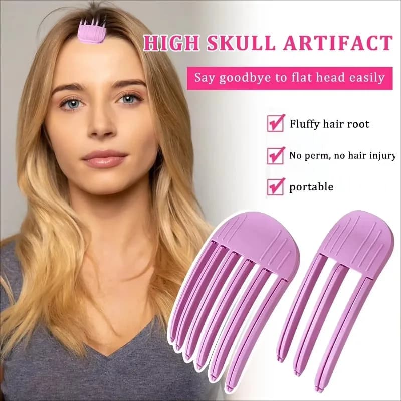 Clip per capelli voluminosi per la parte superiore della testa, per rialzare la radice e arricciare le frangia, strumento per modellare i capelli