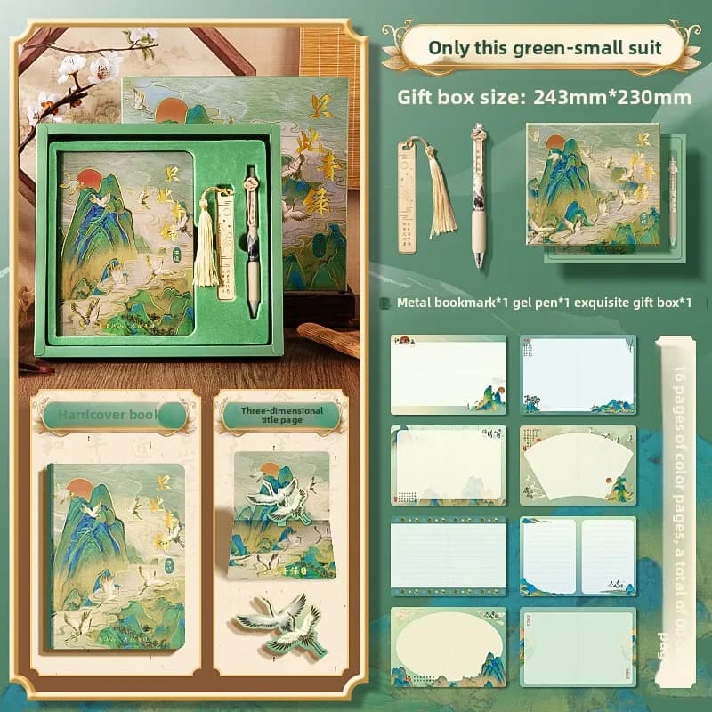 Set Regalo Quaderno Tendenza Nazionale - Confezione Regalo Creativa, Premio Educativo, Planner per il Potenziale del Futuro