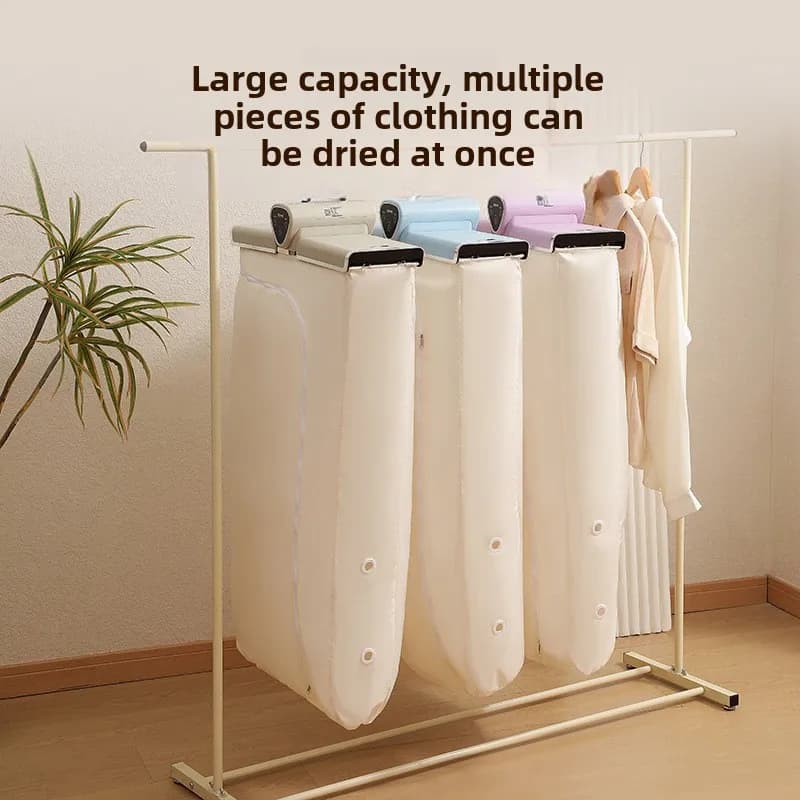 Asciugatrice pieghevole portatile con riscaldamento rapido - Sistema per la cura dei vestiti/scarpe per bambini a parete, vaporizzatore per indumenti da viaggio, asciugatrice domestica