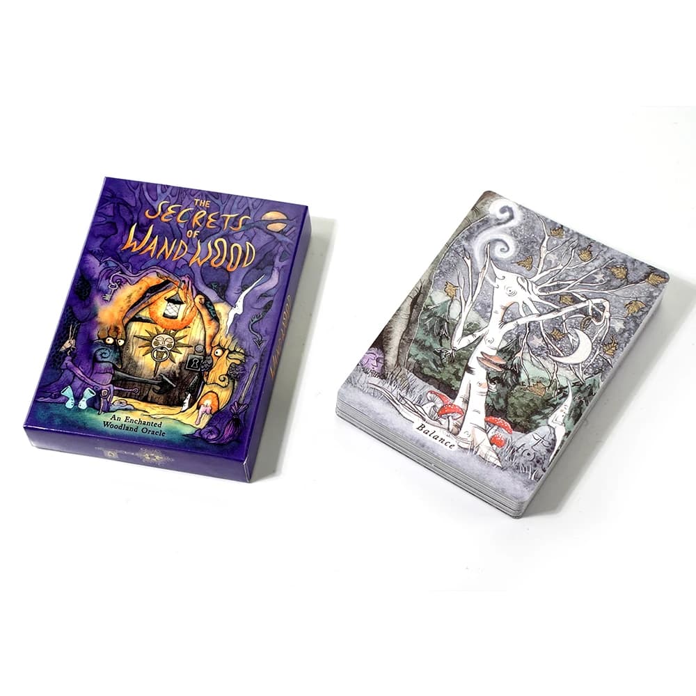 Tarocchi Oracle Card Misteriosa Divinazione Tarocchi Il segreto della bacchetta Tarocchi in legno Gioco di carte per ragazza femminile