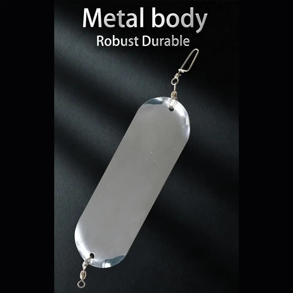 Peso regolabile Tlapia fishing Flasher trolling lure 2023 Metal flasher Diver Plate Deep 12cm/23g Fishing Diving Board stabile