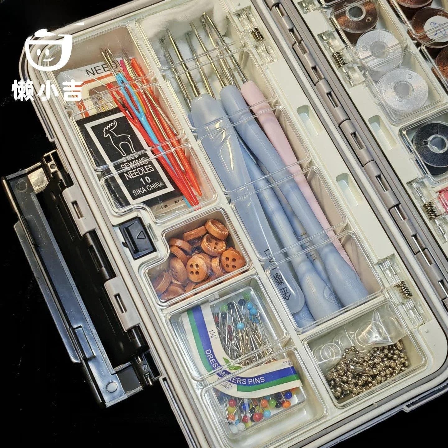 Acrylic Storage Box for Crochet Hooks And Yarn Organizer Dividers Women's Handbag Accessories Craft Supplies Storage Solution