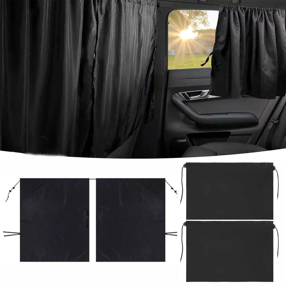 Suction Cup Side Window Curtain Universal Car Window Shades Light Blocking Sunshades Car Privacy Curtains for Kid Baby Children