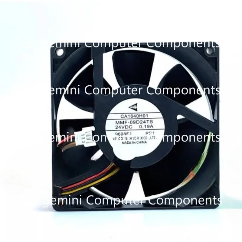 FOR Melco MMF-09D24TS DC 24V 0.19A 90x90x25mm 3-Wire Server Cooling Fan