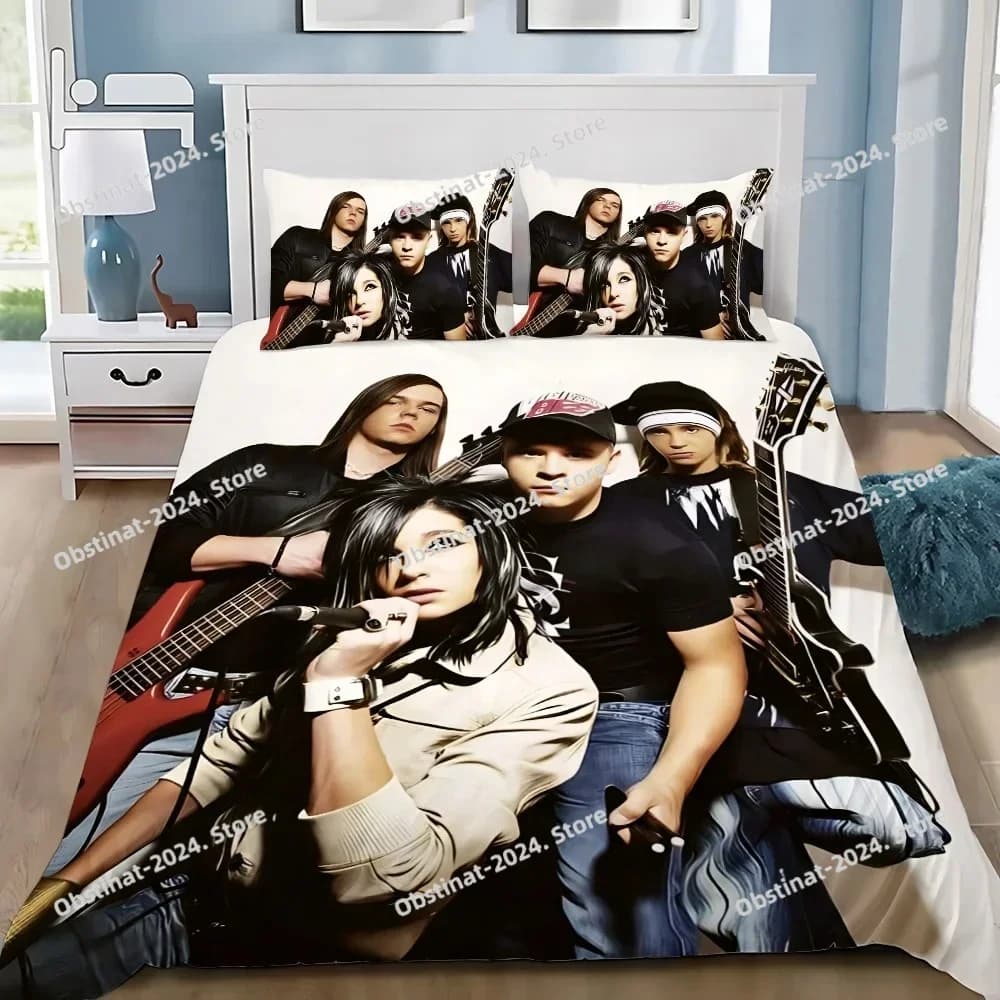 Fascia Copripiumino Federa Set biancheria da letto Ragazzo adulto T-Tokio H-Hotel Ragazza Decorazione camera da letto Regalo per bambini Singolo Doppio di grandi dimensioni
