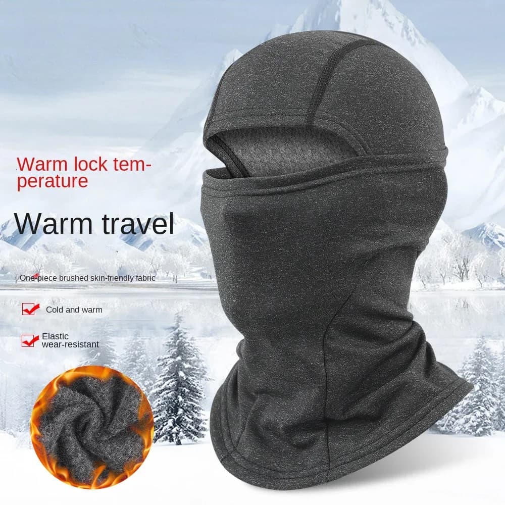 Calda maschera da ciclismo Maschera da motociclista Copricapo per casco Passamontagna con pile Copricollo antivento Maschera da sci fredda invernale