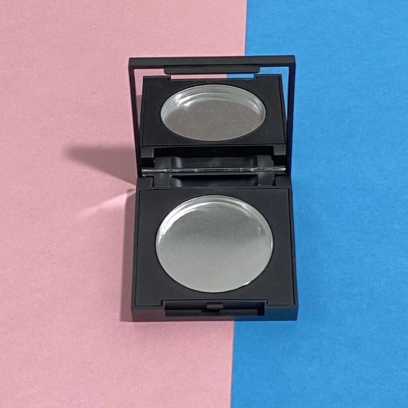 Empty Single Slot Eyeshadow Palette Blush Box Portable Cosmetic Makeup Box with Bb Cream Background Mirror DIY