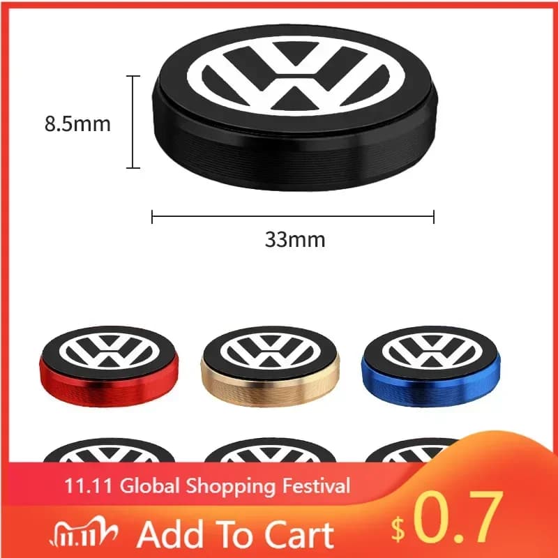 Magnetic Car Phone Support for VW, 80% New, with Ultra Seat Suction Cup for Volkswagen