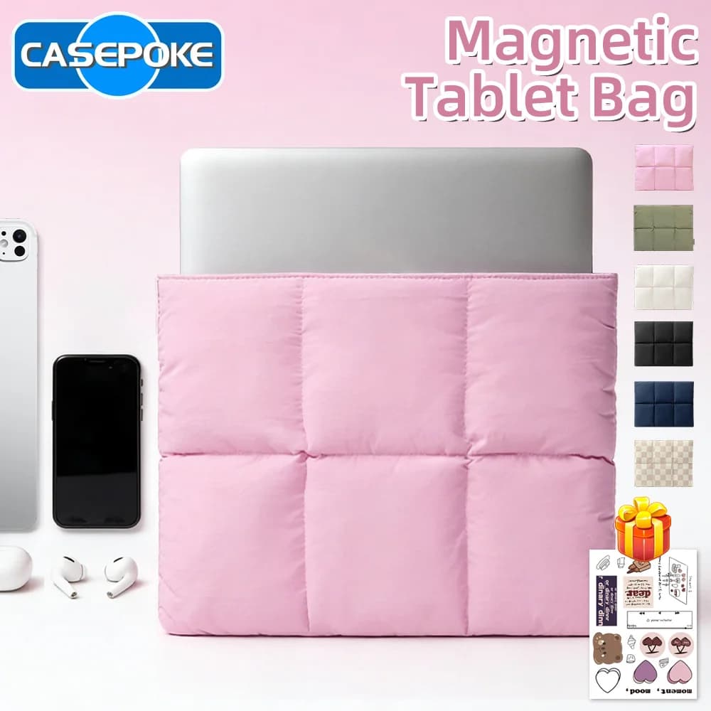 Nuova Borsa Magnetica per Tablet 13/14/15/15.6 Pollici 2026 per iPad e Vari Marchi di Telefoni, Notebook, Tastiere, Custodia Antiurto