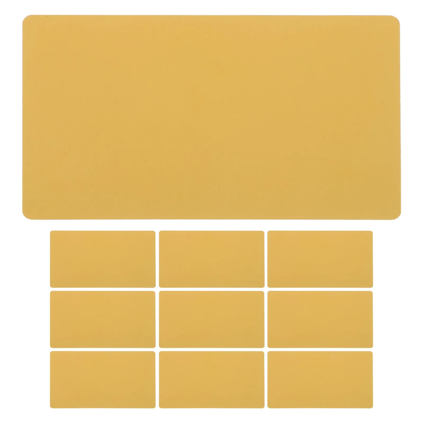 200Pcs Aluminum Business Card Blanks Metal Sheets Laser Engraving Ultra Thin Metal Business Visiting Cards Sublimation Tags