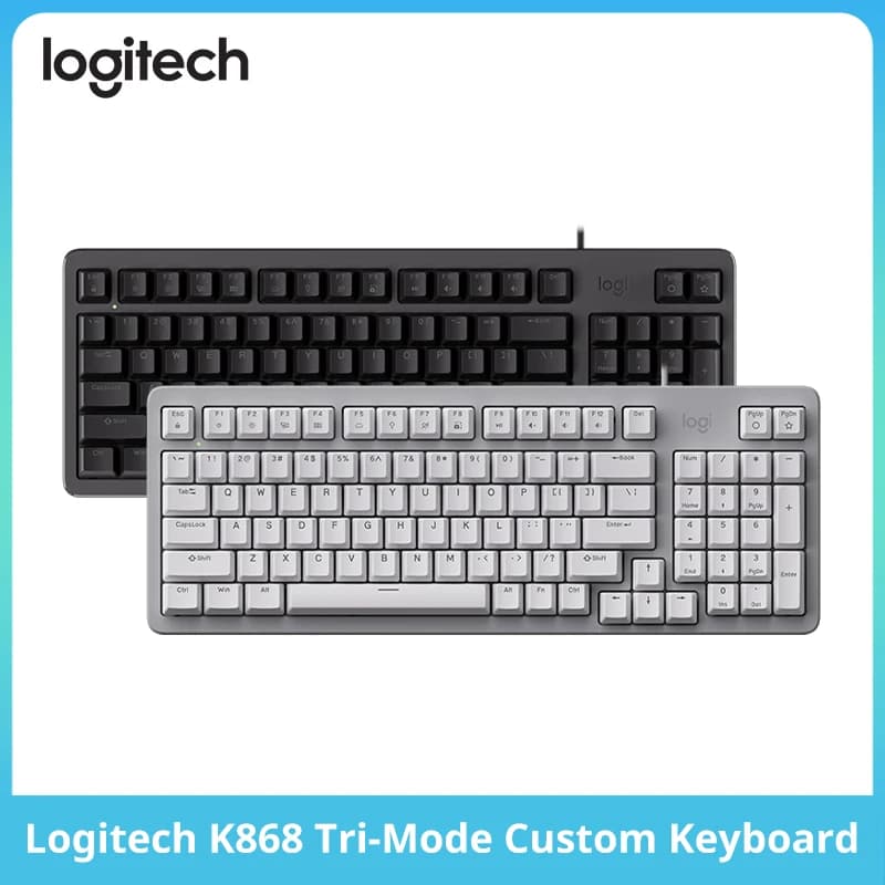 Tastiera Meccanica Logitech K868 Full Size 97 Tasti Gasket Hot-Swap USB-C Cablata per Business e Gaming