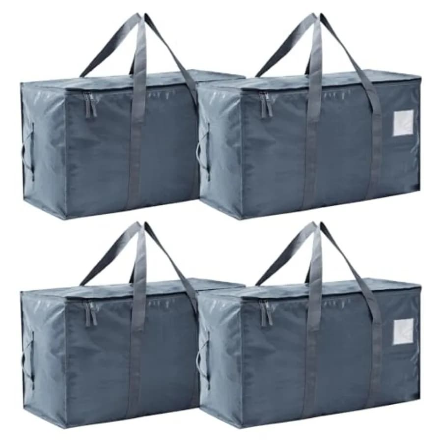 Sacchi per Trasloco Resistenti Extra Grandi, Scatole per Trasloco, Forniture Essenziali per Trasloco, Contenitori con Coperchio, Borse in Plastica per Imballaggio, St