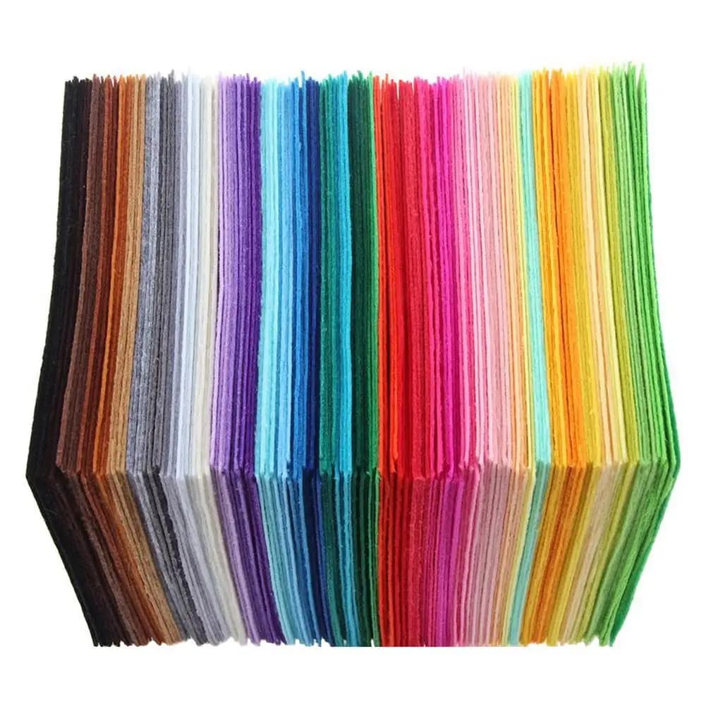 40 pezzi di feltro artigianale a forma di A4, un set di tessuti non tessuti multicolori duri spessi di 1 milione, artigianato per cucito fai-da-te