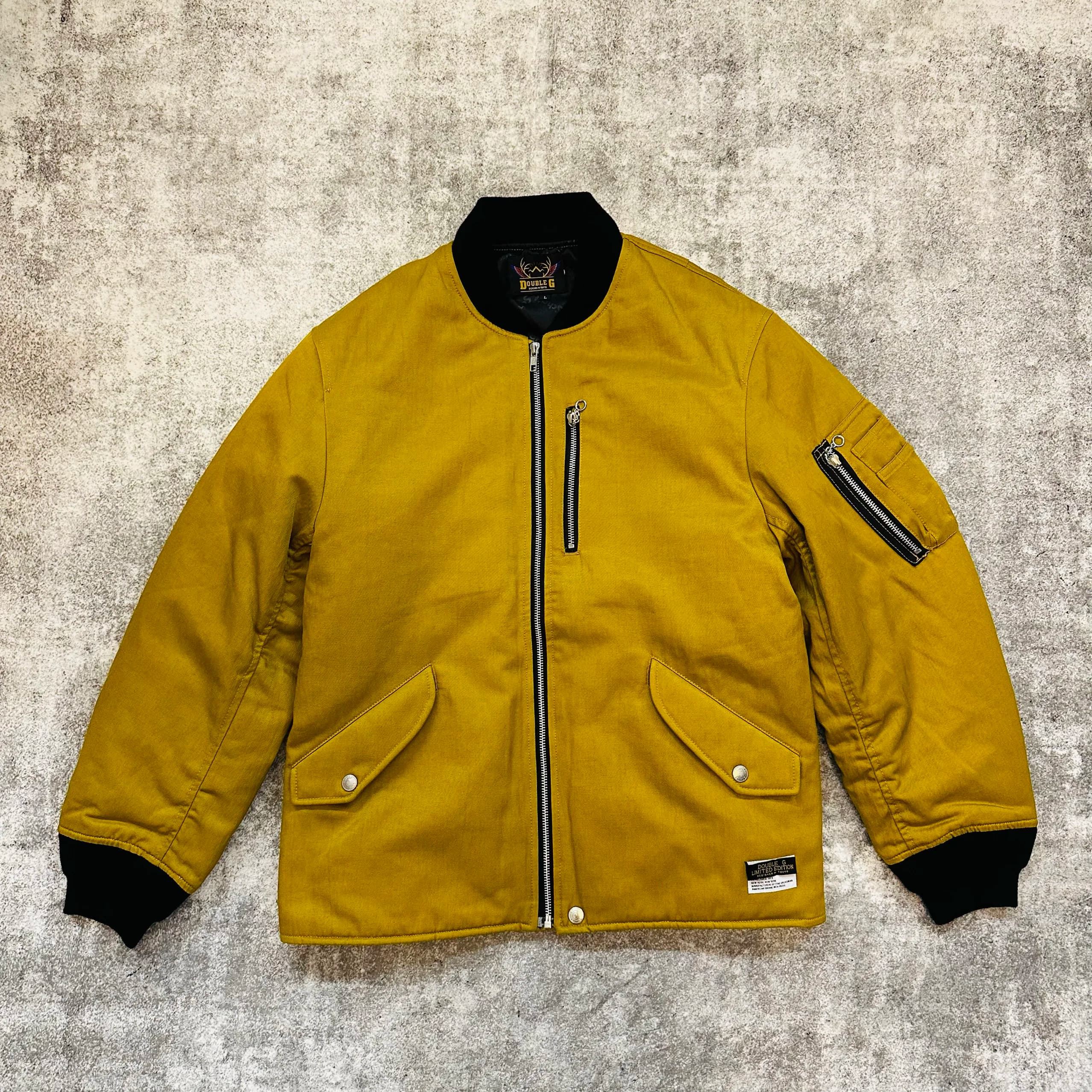 Giacca MA1 in cotone di media lunghezza, stile aviatore, da motociclista, con colletto baseball, calda, alla moda, stile urbano, abbigliamento da lavoro, ispessita, autunnale