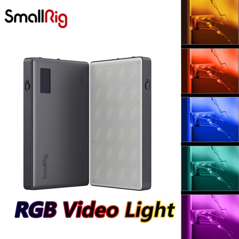 SmallRig RM120 RGB Luce video Luce portatile per studio fotografico Luce per fotocamera per fotografia 2500K ~ 8500K 3808