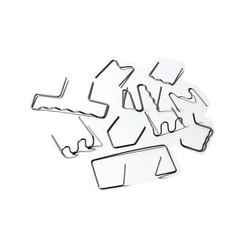 0.6mm 0.8mm cucitrice a caldo graffette angolo a onda piatta per paraurti auto saldatore in plastica Kit di riparazione automobilistica fili di saldatura