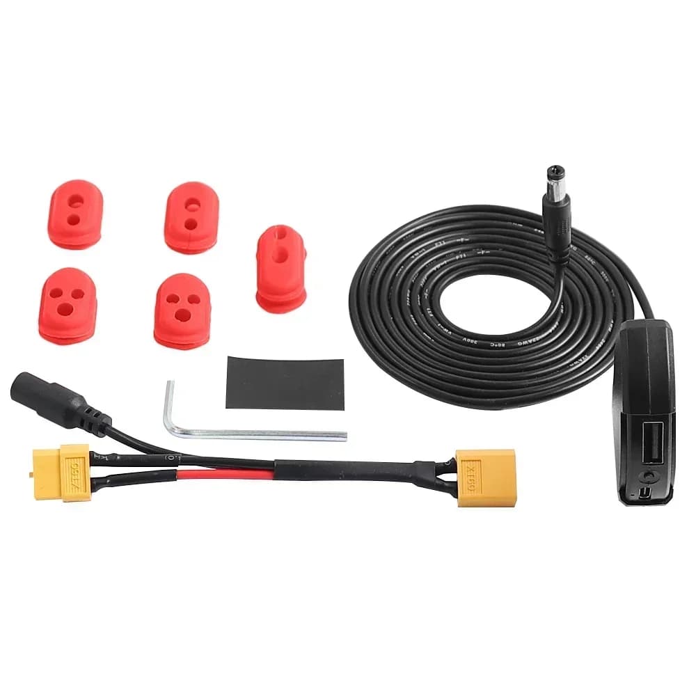 Per Ninebot Max G2 Scooter elettrico Ricarica rapida Caricabatterie USB Adattatori per prese Caricabatterie mobili Spina XT60 Porta Presa Connettore Parte