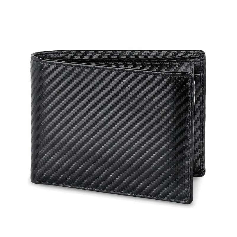 Portafoglio da uomo - Portafogli bifold RFID con 9 carte di credito 1 finestra identificativa Tasca frontale minimalista sottile regalo per uomo