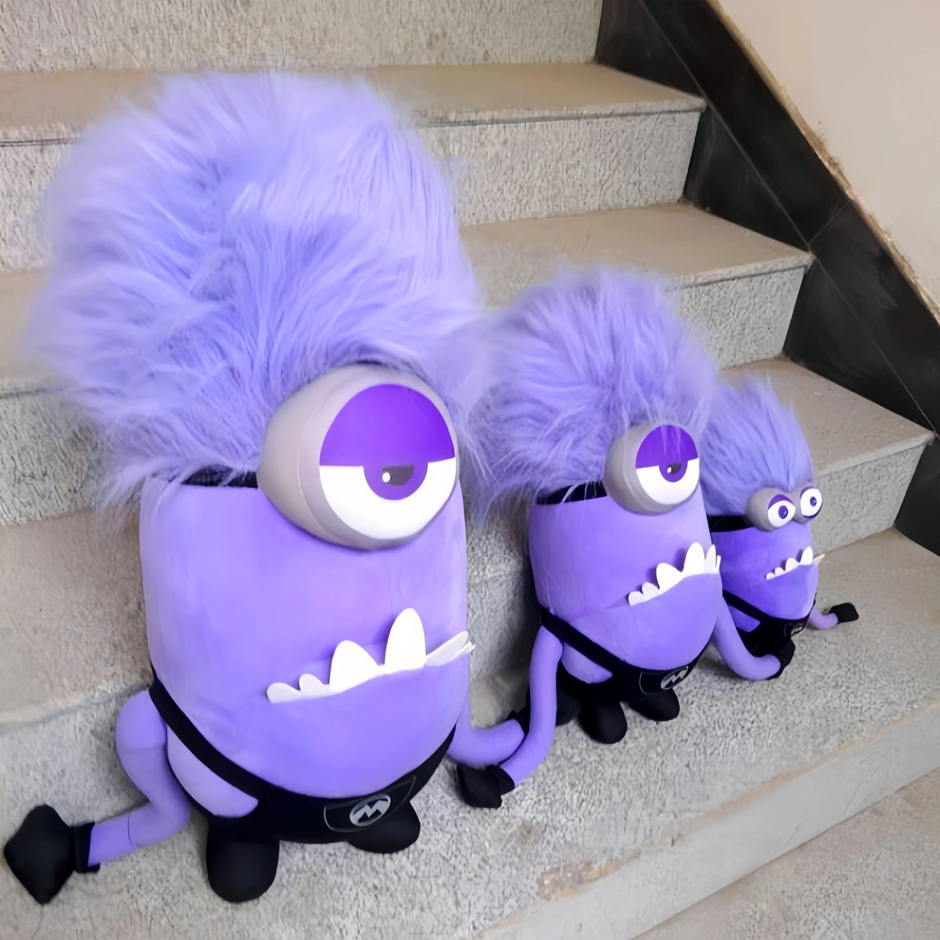 Despicable Me Movie Peripheral Little Yellow Man Plush Doll Fun Cute Anime Purple Minions Stuffed Toys Xmas Gifts for Kids