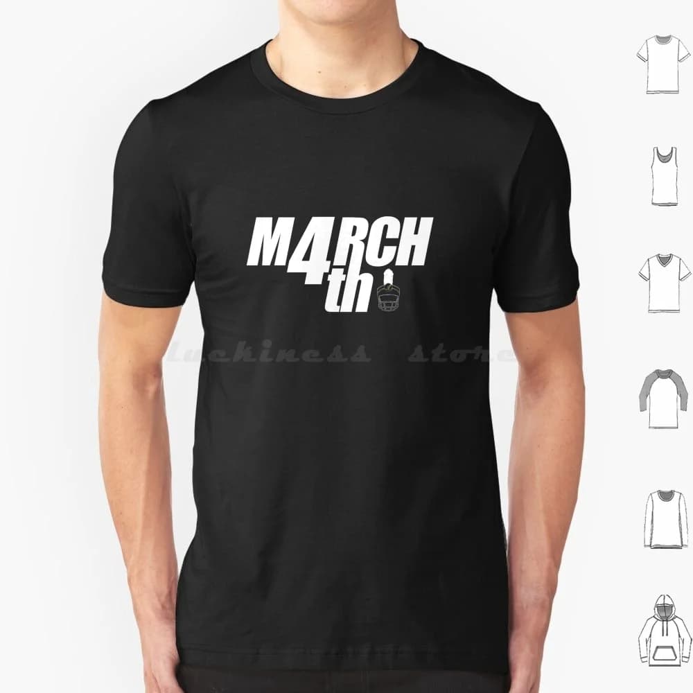 Maglietta in cotone per uomo e donna, personalizzabile con stampa, per Band College, Podcast, Radio, Marching College Band, College Football