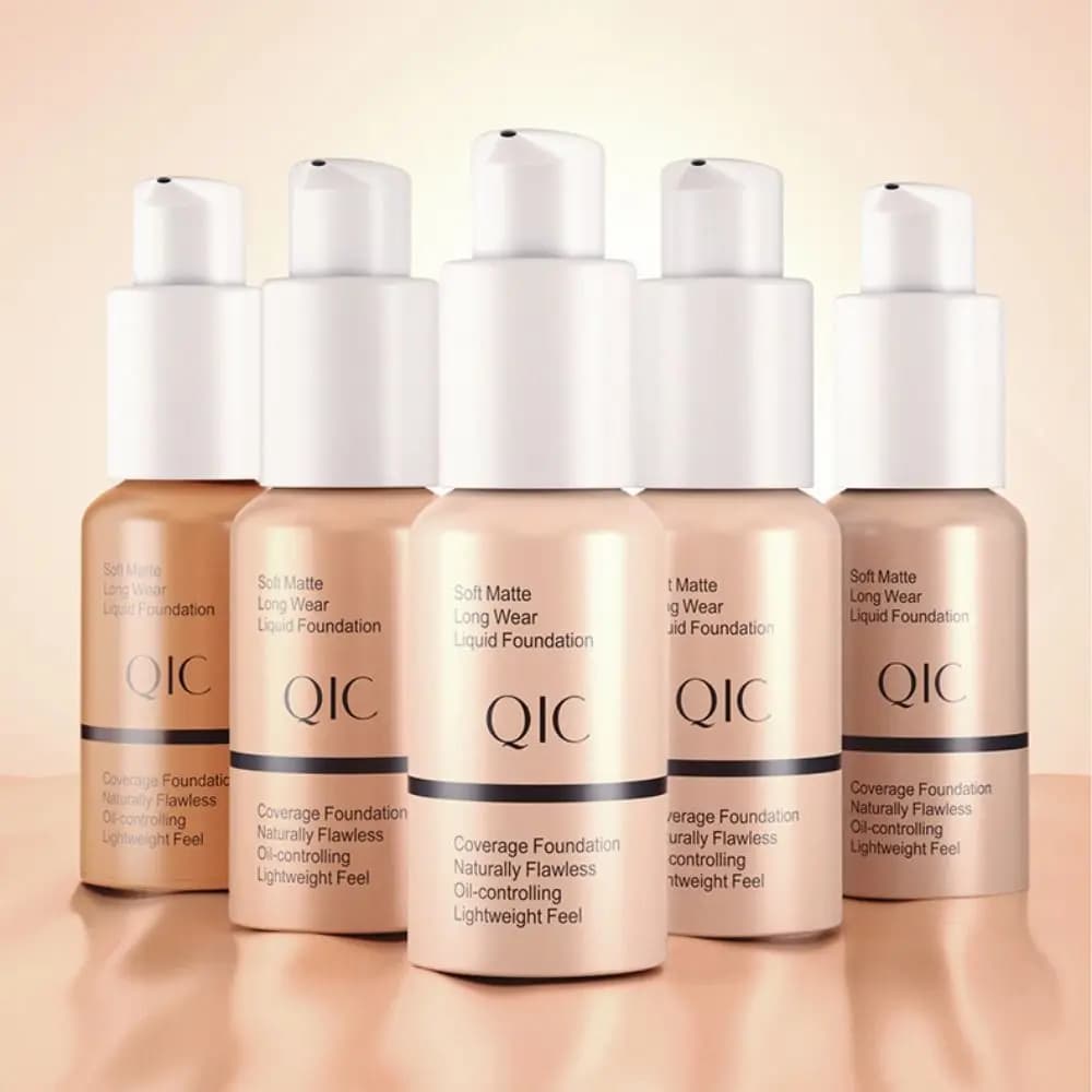 Fashion Invisible Pores Liquid Foundation Non-Fluffing 8h Lasting Face Base Cream Sweatproof Face Contour Liquid Daily Use