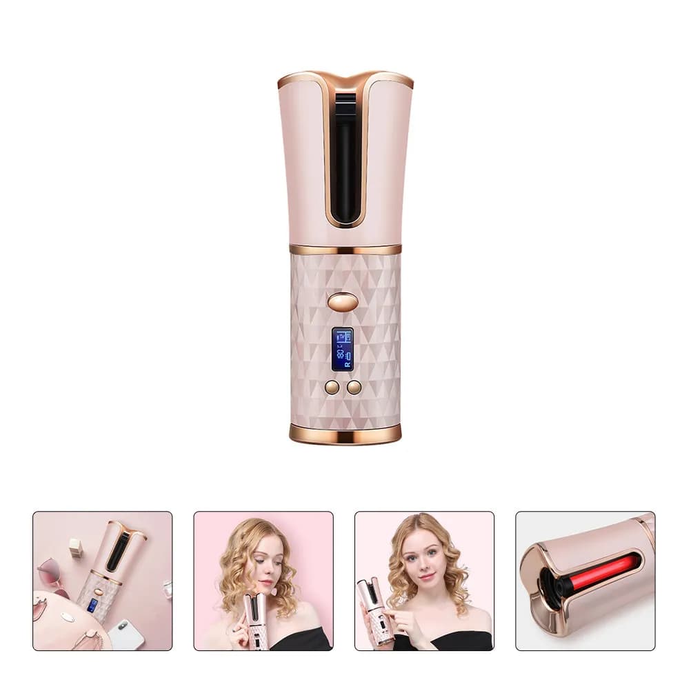 Automatic Rechargeable Wire Harnesses for Domestic and Professional Use, Device for Leasing and Hairstyle Crespi