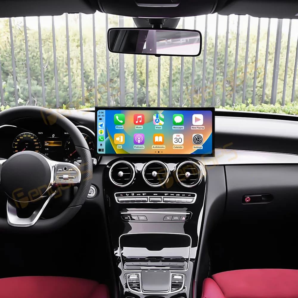 15.8"Android 14 CarPlay Car Radio For Mercedes-Benz C GLC W205 2015-2019 Touch Screen Multimedia Player GPS Navigation Head Unit