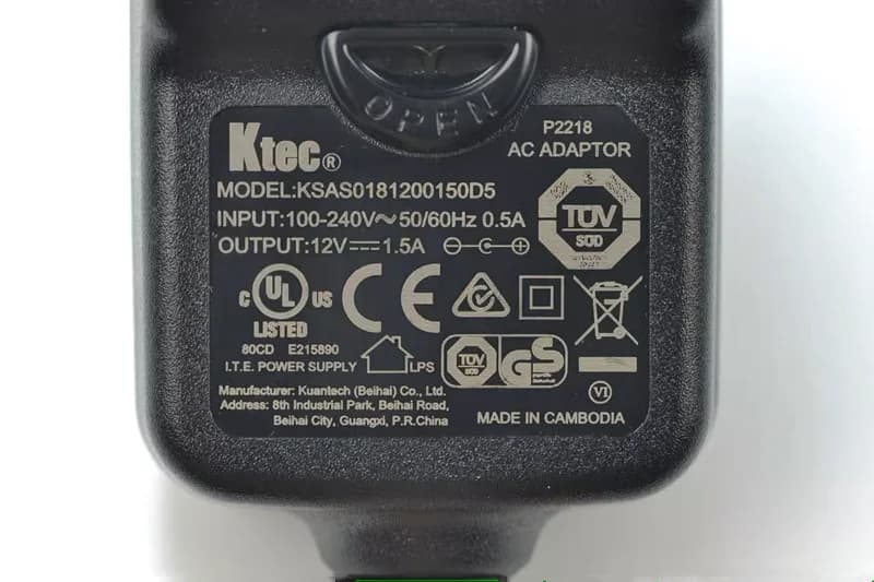 Caricabatterie adattatore CA originale KTEC KSAS0181200150D5 12V 1.5A 18W per disco rigido esterno Seagate WD, alimentatore con spina EU/AU/UK