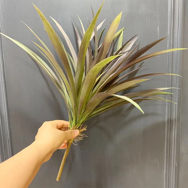 Pianta artificiale in plastica Clorophytum Comosum Pacchetto di erbe False orchidee Erbe Simulazione Piante verdi Decorazione del balcone di casa