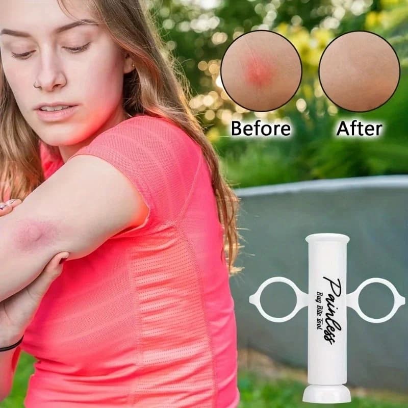 Bug Bite Suction Tool, Venom Extractor Itch Relief, Natural Reduce Itch & Swell, Bite & Sting First Aid for Outdoor Hiking, Back