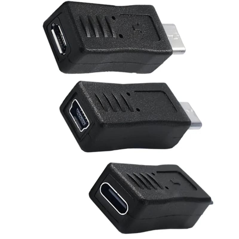 Adattatore tipo C femmina-maschio mini5p micro 5p connettore caricabatterie sincronizzazione dati ricarica rapida per telefono tablet PC