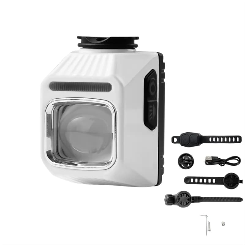 ABJM-Bike Faro Anteriore da Bicicletta 1200LM, Luce Frontale Ricaricabile con Telecomando Wireless, Luce per Ciclismo su Strada Bianca