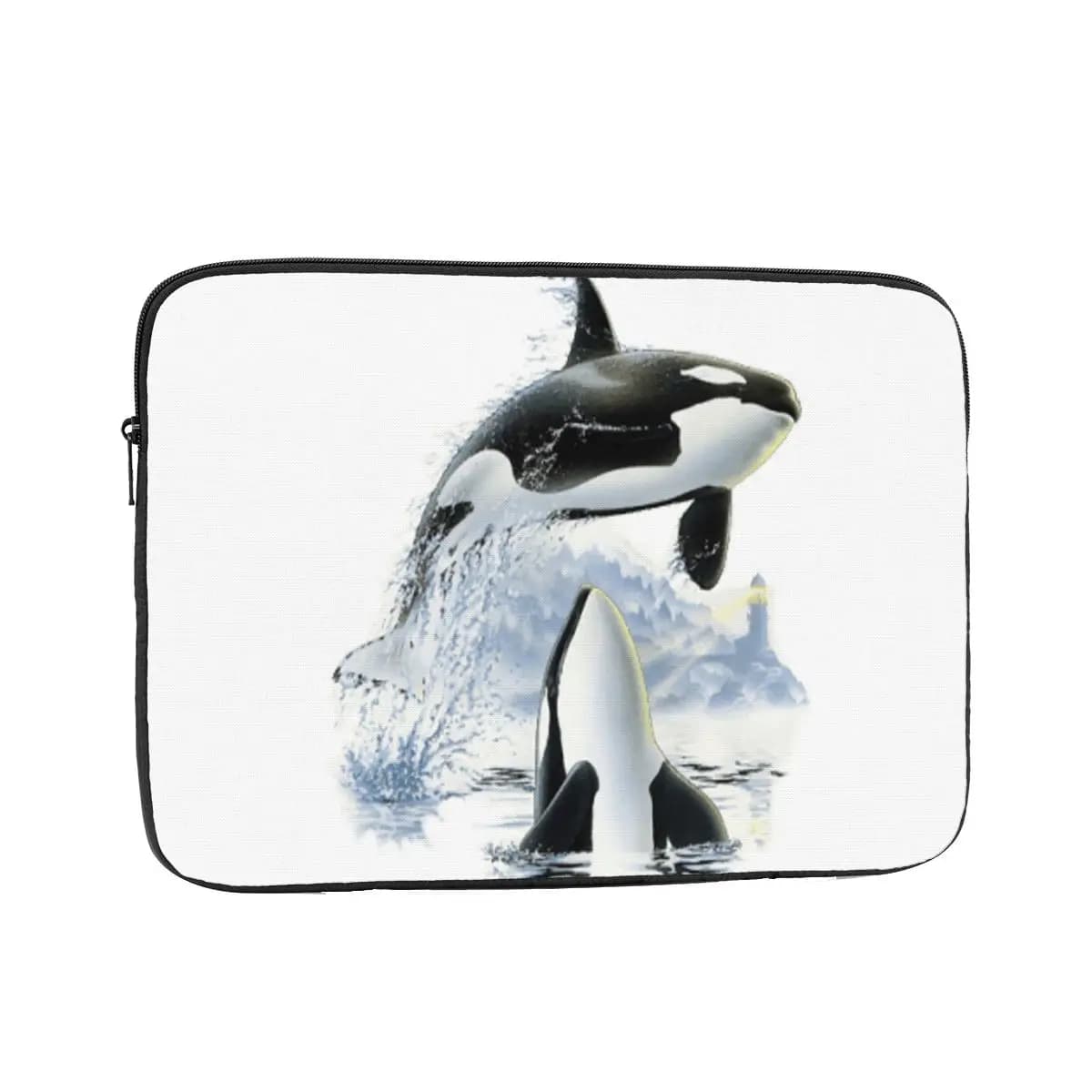 Orca Killer Whale Flies Or Jumps Laptop Bag Case Pouch 10 12 13 15 17 Inch For Macbook Air Pro Tablet Shockproof Case Bag