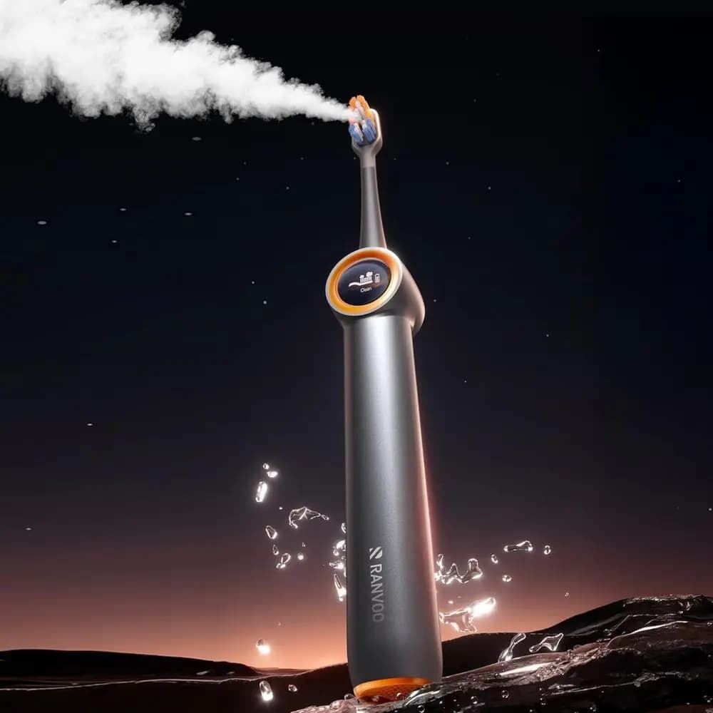 Spazzolino Elettrico Avanzato a Doppia Azione per Adulti: Rimozione Placca, Sbiancamento, Batteria da 60 Giorni, Cura Morbida delle Gengive, Adatto per Se